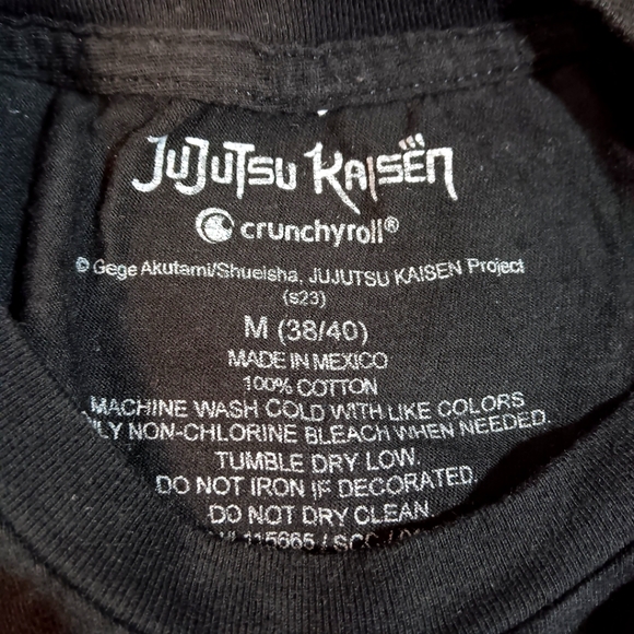 Jujutsu Kaisen Graphic Mens Medium Black T-Shirt Japanese Manga - Picture 5 of 5